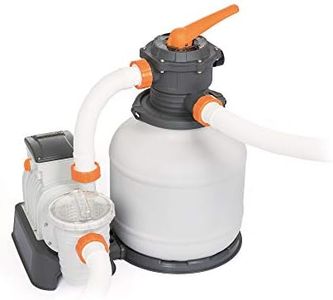 Bestway Pompa di Filtraggio a Sabbia Flowclear 58499, Portata 7.571 L/H per Piscine Fuori Terra