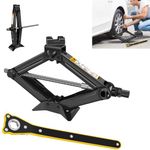 Scissor Jack for Car, 2Ton Car Lifting Scissor Jack with Ratchet, Heavy Duty Steel Scissor Jack 11-39cm Lifting Jack Lift Wind Up Tools for Car Van Emergency Car Jack Kit,Car Tyre Repair Changing Tool