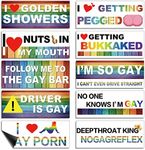 Frienda 10 Pcs Bumper Decals Funny 