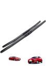 AWB® Front Wiper Blade For Vitara Brezza Ciaz Polo Vento Verna Fluidic i20 i-20 elite Innova Corolla Captiva Fluidic New (24"+16")