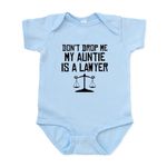 CafePress Auntie Is A Lawyer Body Suit - Cute Infant Bodysuit Baby Romper