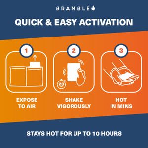 Bramble Hand Warmers, 40 Pairs – Disposable Heat Packs