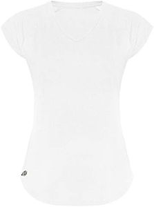 GO HEAVY Women's Fitness Functional Sports T-Shirt Running Shirt White