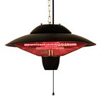 Ener-G+ Indoor/Outdoor Ceiling Electric Patio Heater, Black