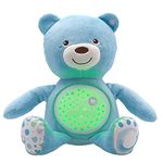 Chicco First Dreams Teddy Bear with Night Light, Blue | Projects Stars, Lighting Effects, Relaxing Music, Calming for Baby