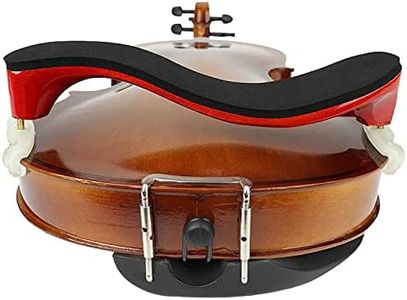 LMS Violin Shoulder Rest for 3/4 Size 4/4 Size, Adjustable Shoulder Rest for Violin, with Height Adjustable Feet Comfortable Foam Pad for Kids Adults (3/4-4/4)