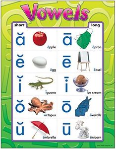 Trend Vowels Learning Chart, Classroom Decor, 17" x 22"