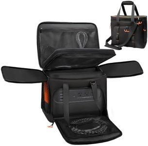 Wigojoy Double Layers Portable Power Station Bag Compatible with Jackery Explorer 2000 V2, Features Charging Port, Ventilation Openings on Both Sides and Non-slip Bottom, Multiple Accessory Pockets