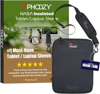 PHOOZY Thermal Insulated Tablet/Laptop Case for iPad, MacBook Air, MacBook Pro & Similar Sized Tablets or Laptops up to 13" - Protection Against Heat, Cold, Drops and Water (Cosmic Black)