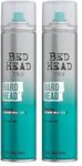Bed Head by TIGI Hard Head Hairspray Multipack – 2-Pack Extra Strong Hold Hair Spray for Women and Men, Professional Salon Styling, Long-Lasting Control with Natural Shine Finish, Frizz Control