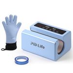 PYD Life 230 V Auto Tumbler Heat Press Machine 30 OZ 20 OZ Tumbler Mug Heat Press Touch Screen Light Blue for 10-30 OZ Sublimation Straight Tumblers Cups Mugs Printing