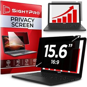 SightPro 15.6 inch Laptop Privacy Screen Filter (Black) - Privacy Protector for 15.6" 16:9 Widescreen Computer Monitor