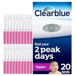 Clearblue Digital Ovulation Tests Kit (OPK) Proven to Help You Get Pregnant, 1 Digital Holder and 20 Ovulation Tests, Packaging May Vary