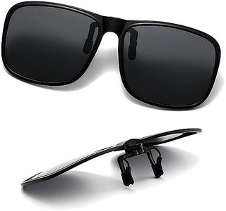 SULIVES Polarized Clip On Sunglasses for Men Women, Anti-Glare UV400 Protection Flip Up Sunglasses for Driving Travel Outdoor Sport