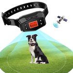 Wireless GPS Invisible Fence for Dogs - No Wires Needed, Electric Wireless Dog Fence, GPS Dog Collar Fence System, Circular Range Maximum Radius of up to 3000 Feet– Ideal for Medium to Large Dogs