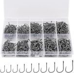 ReeMoo 500PCS Premium Fishhooks, 10