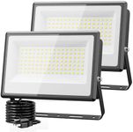 Olafus 2 Pack 100W LED Flood Light 