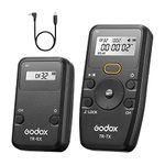 Godox TR-S2 Wireless Timer Remote Control for Sony, Shutter Release Remote with Transmitter Receiver and Shutter Cable, Image Stabilization and Exposure Timer Function Compatible for Sony Camera