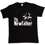 Fancy A Snuggle The Newfather First Dad New Dad Mens T-Shirt Large Black