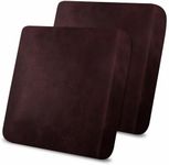 molasofa Leather Look Couch Cushion Covers, Stretch Sofa Cushion Covers for Sectional Armchair Loveseat Protector,Replacement Seat Cushion Slipcovers, Machine Washable (2 Cushion Loveseat, Red)