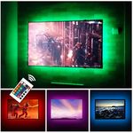 CPLID USB TV Backlight LED Strip Lights Kit for 24 to 60 inches Smart TV Sony LG Monitor, HDTV Wall Mount Stand Work Space Gaming Room Decor, LED Bias Ambient Mood Lighting