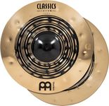 Meinl Cymbals Classics Custom Dual 14" Hihat Cymbal Pair for Drum Set, Dark/Brilliant — Made in Germany — B12 Bronze, 2-Year Warranty, (CC14DUH)