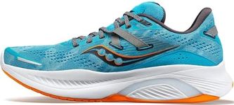 Saucony Men's Guide 16 Sneaker, Agave/Marigold, 10 US