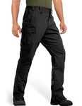 MAGCOMSEN Travel Pant for Men Durable Hiking Pants Quick Dry Mountain Pants for Men Cargo Pants Outdoor Pants Tactical Pants with Pockets Black