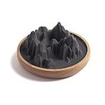 Mountain Passive Stone Diffuser, Environmentally Friendly Non-Electric Aroma Diffuser for Car,Bedroom, Desk, Office,Decorative Ornaments,Small (Pro-Black)