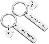 MYOSPARK I Love You To Infinity And Beyond Keychain Set Gift For Couples Family Best Friends (To Infinity And Beyond KS)