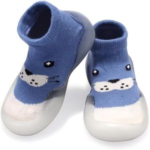 Toddler Shoes Baby First Walking Trainers, H HOME-MART Toddler Shoes Socks Soft Kid Cute Non-Skid Sock Shoes Indoor Slipper Mesh Lightweight Sole Children Baby Girl Boys Floor Socks(12months)