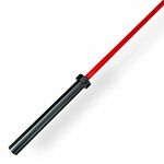 LEEWAY OTIS Olympic Barbell Bar 7.2 feet| Weight Bar 2200mm, 20kg Gym Bar for Heavy Weight Lifting Training Gym Fitness Workout| Weightlifting, Powerlifting, CrossFit| Gym Home Exercises rod Bar 30mm, Red & Black