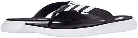 adidas Men's Comfort Flip Flop Slide Sandal, Black, Numeric_9
