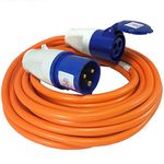 Semloh CPL ML10 Mains Extension Lead, 10 m, Orange