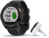 Garmin Approach S40 Bundle, Stylish GPS Golf Smartwatch, Includes Three CT10 Club Trackers, Black