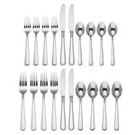 Lenox 863542 Pearl Platinum 20-Piece Flatware Set