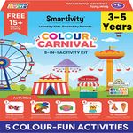 Smartivity Colour Carnival Activity Kit for 3 to 5 Years Old Toys/Games for Boys & Girls Age 3,4,5 Years | 5 in 1 Fun Activities - Rainbow Experiment, Colour Goggles, Puzzle & More