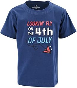 Unique Baby Boys 4th of July Shirt Kids Patriotic Shirt for Fourth of July (4Y, Lookin Fly)