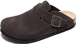 guoluofei Clogs For Women, Womens Clogs- Mules House Slipers With Arch Support And Adjustable Buckle, Coffee, 9