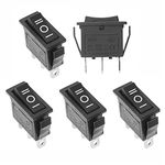 QTEATAK 5Pcs SPDT 3 Pins 3 Position ON/Off/ON Toggle Rocker Switch AC 15A/125V 20A/250V for Car Boat KCD3