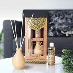 Amogha Ceramic Lemon Grass Reed Diffuser with 100Ml Oil and 8N Reed Sticks
