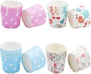 BAKEFY - Standard Size Paper Cake Cup Cupcake Cases Liners Muffin Kitchen Baking Wedding Party