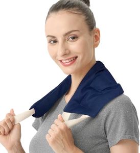 uncn longue coussin chauffant du cou cervicales micro onde,graine de lin,noyaux cerises,grande poche chauffante nuque epaule et dos,ventre