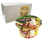 MAMA Instant Rice Noodle Pho Bo Bowl, 65 g - 6 count