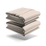 Mezzati Luxury Queen Sheets Set - Soft and Comfortable 1800 Prestige Collection - Brushed Microfiber Bedding (Beige, Queen Size)