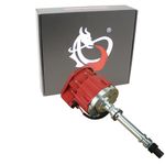 Dragon FIRE Performance Marine HEI Electronic Ignition Distributor 65K Coil Compatible with Mercruiser OMC Chevy GM SBC BBC 350 454 Replaces 805185-C1 Red Super Cap OEM Fit DC8M-DF