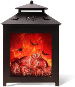 Halloween Wax Melt Warmer Electric, ARVIDSSON Fireplace Wax Warmer for Scented Wax, Scensty Candle Warmer for Wax Cubes, Metal Wax Burner for Home Fragrance