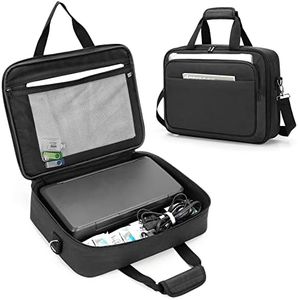 SAMDEW Sac de Rangement pour Imprimante Mobile Compatible avec HP Tango/Tango X, HP Officejet 250/200, Étui de Transport pour Imprimante Portable avec Couche pour Laptop 14" & Bandoulière,Sac seulment