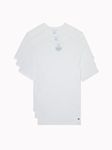 Tommy Hilfiger Men's Core 3 Pack V Neck, White, M