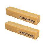 POWERTEC 71002-P2 Abrasive Cleaning Stick for Sanding Belts & Discs 8-1/2" 2PK | Natural Rubber Eraser - Woodworking Shop Tools for Sanding Perfection